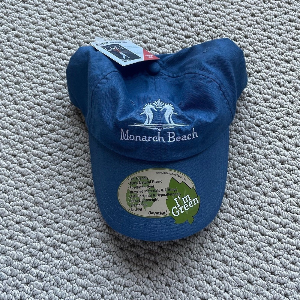 Monarch beach golf denim blue dad hat vintage new unisex men's women's tennis